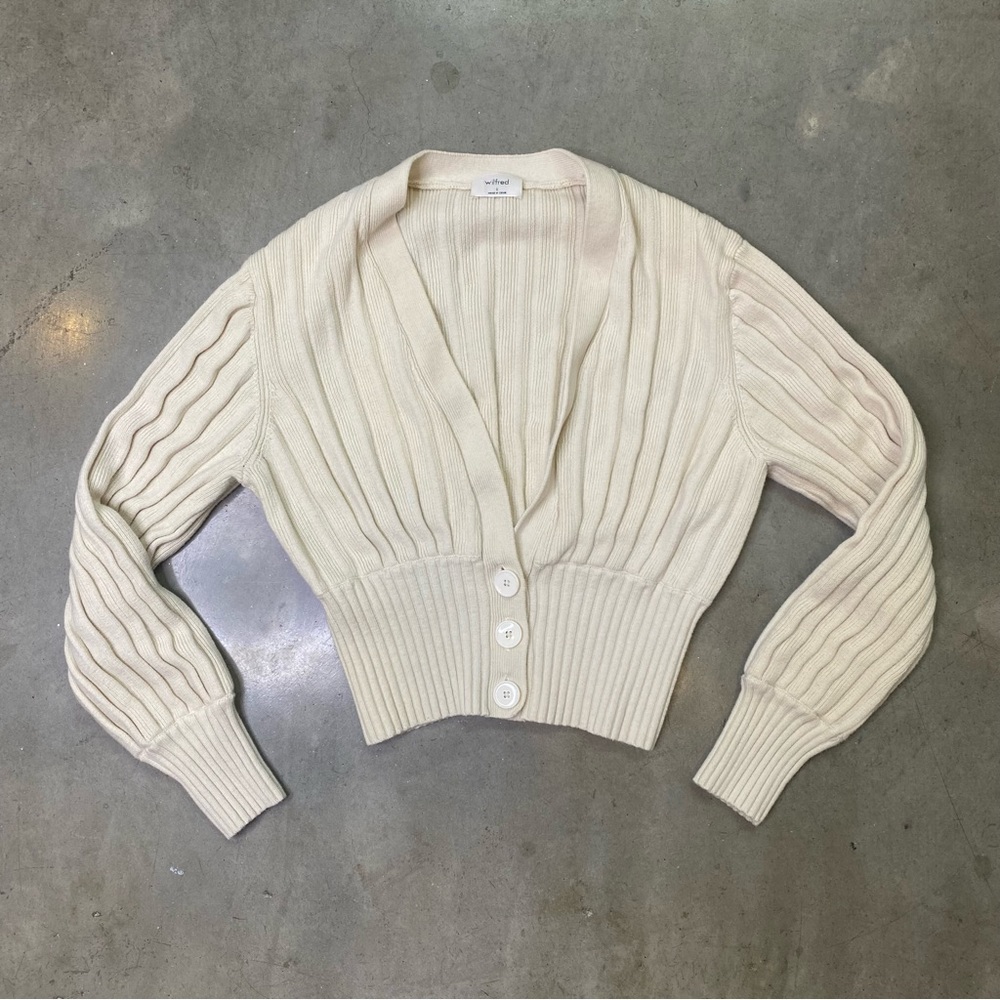 Wilfred Aritzia Plunge Front Cardigan